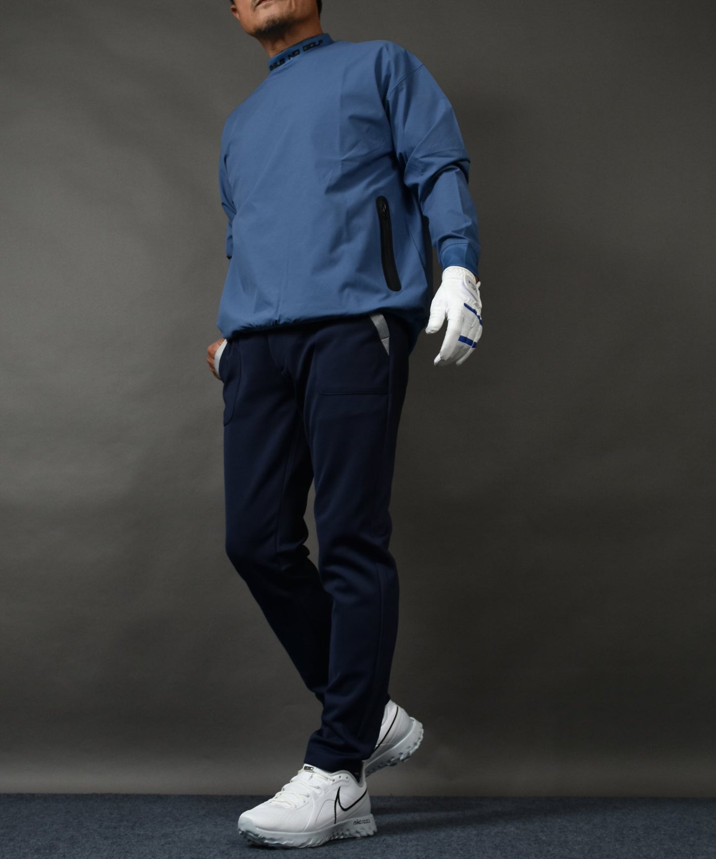 杢グレー×ネイビー・ホワイト・ブラックの3色予約販売4/24頃発送!ポケットラインテーパードゴルフパンツ(CG-22006)