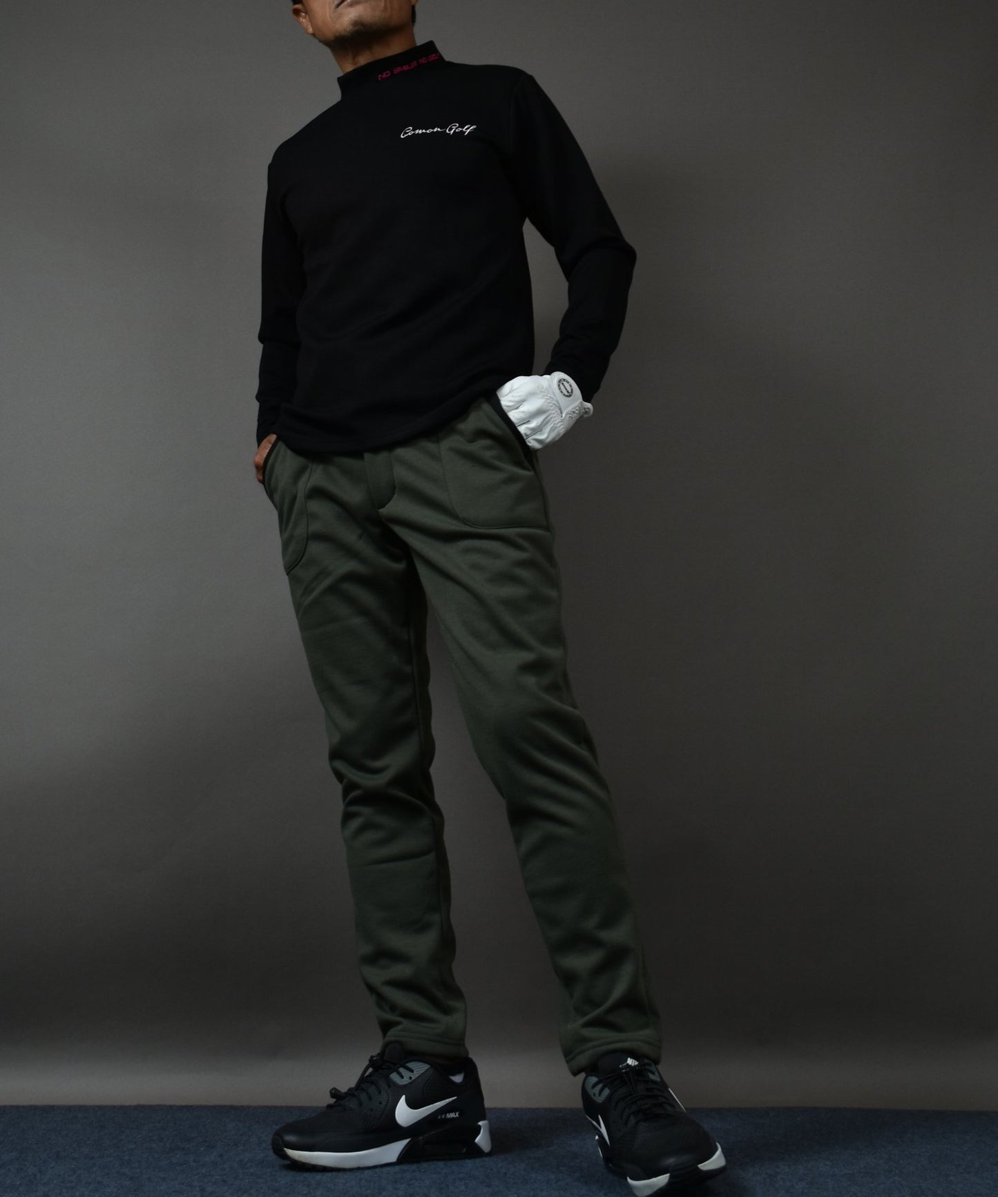 3層構造で寒風をシャットアウト裏フリース防風ゴルフパンツ(CG-25024)