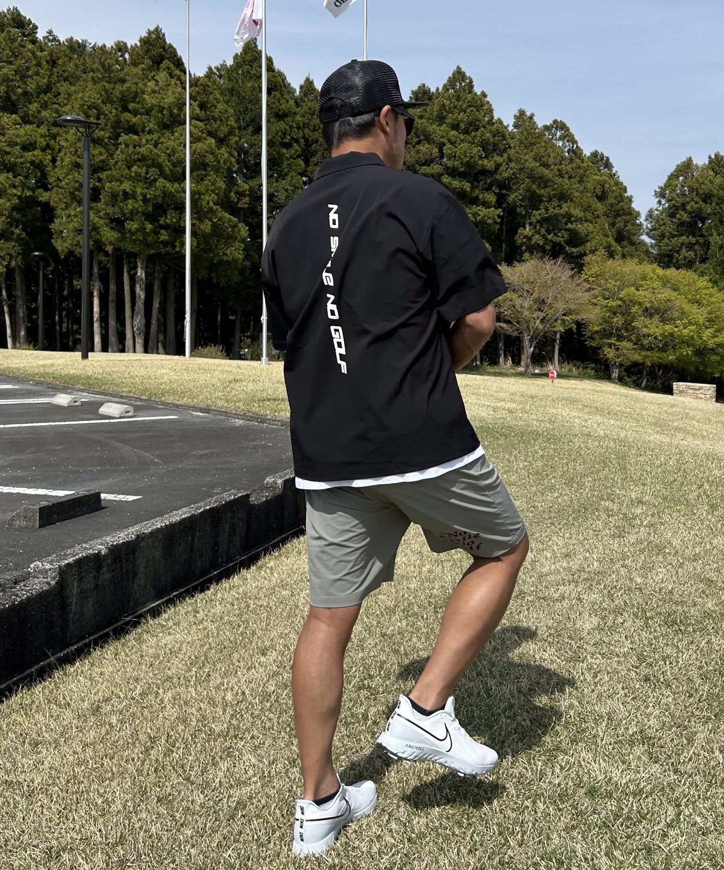 バックプリントゴルフショートパンツ(CG-S25006)
