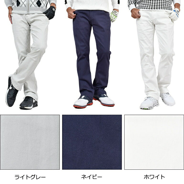 トリコロールライン入り脚長ゴルフパンツ(CG-190627)