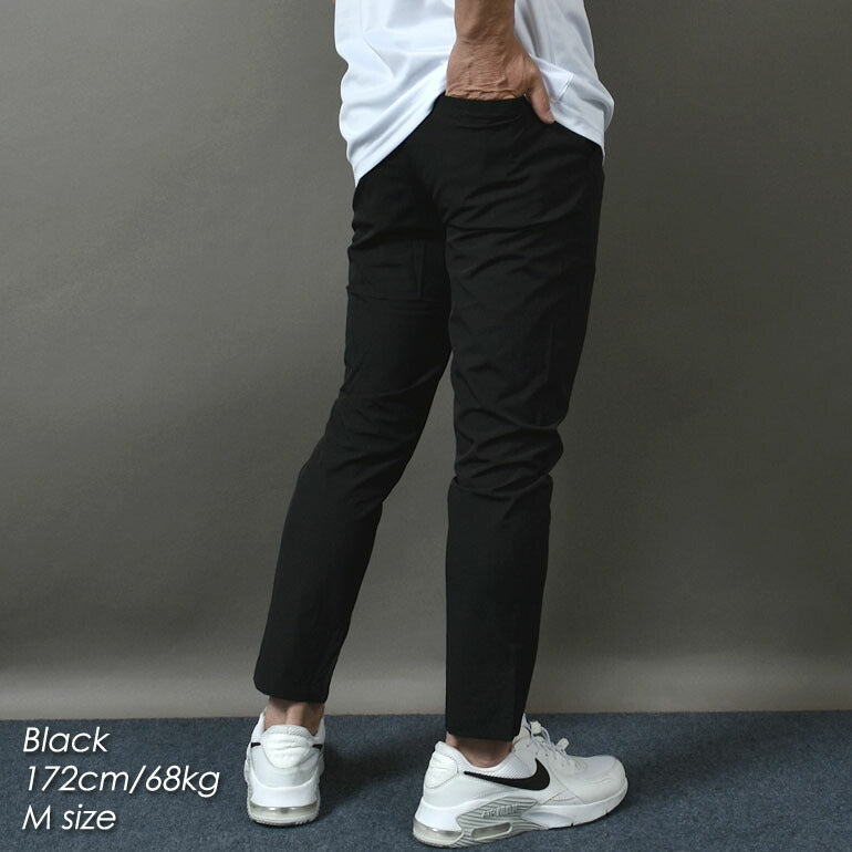 冷感素材アンクル丈カラーZIPストレッチゴルフパンツ(CG-24012A)