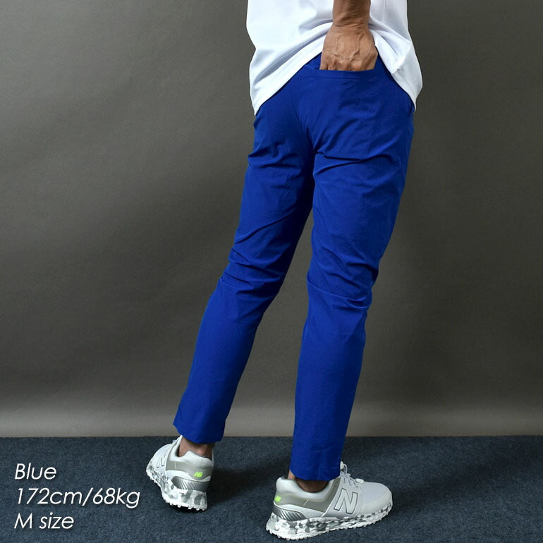 冷感素材アンクル丈カラーZIPストレッチゴルフパンツ(CG-24012A)