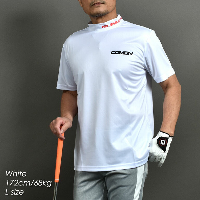 吸汗速乾半袖モックネックドライゴルフシャツ(CG-HT4006S)