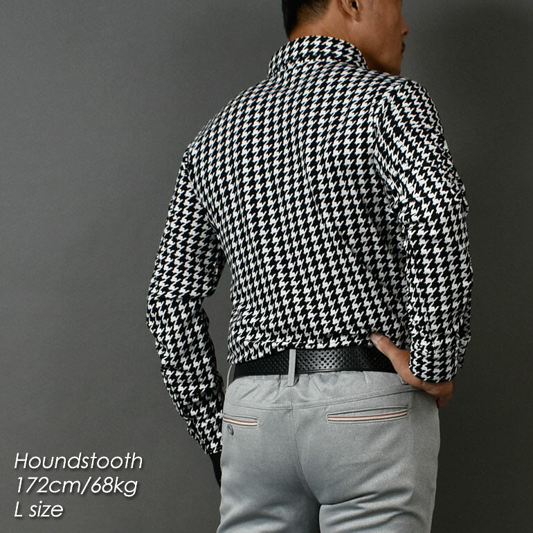 ワッフル長袖ゴルフポロシャツ(CG-LP652)