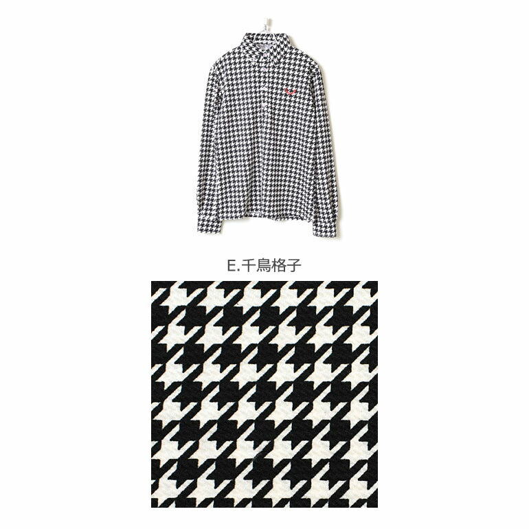 ワッフル長袖ゴルフポロシャツ(CG-LP652)