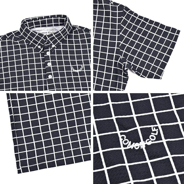 ワッフル素材半袖ゴルフポロシャツ(CG-SP541)