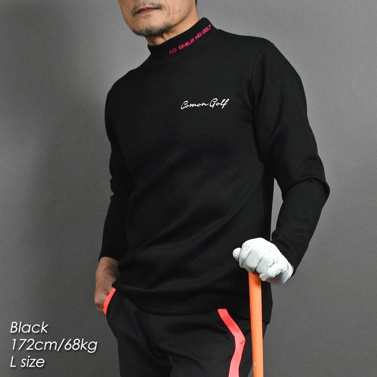 やわらかポンチ素材長袖モックネックゴルフシャツ(CG-ST4011)