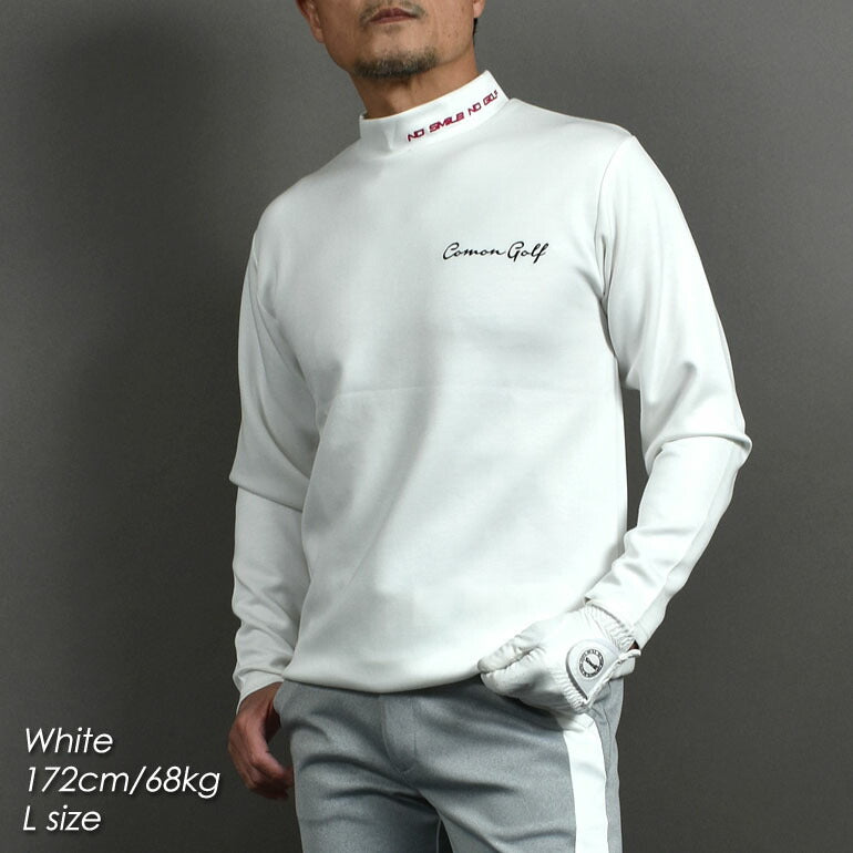 やわらかポンチ素材長袖モックネックゴルフシャツ(CG-ST4011)