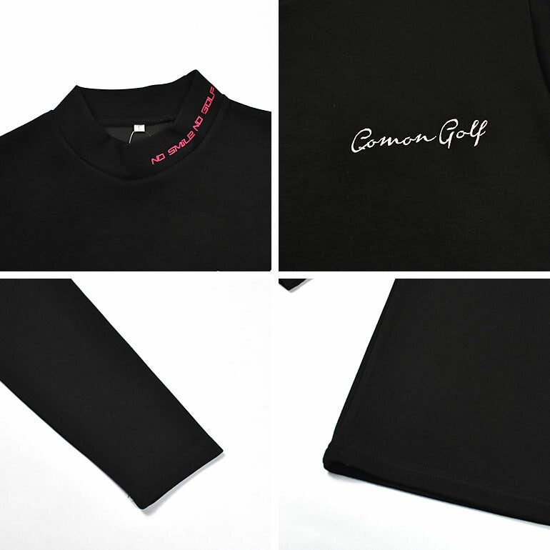 やわらかポンチ素材長袖モックネックゴルフシャツ(CG-ST4011)