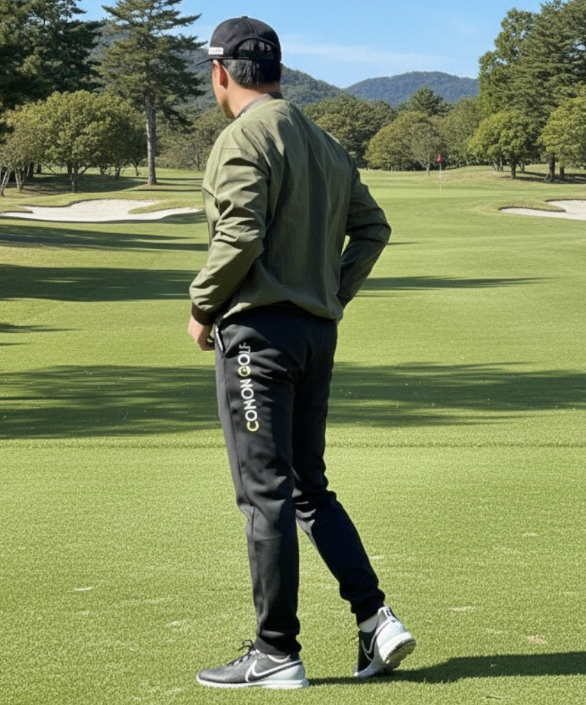 暖かくてノンストレス 裏起毛フリース ボンディング ジョガータイプゴルフパンツ(CG-22020)