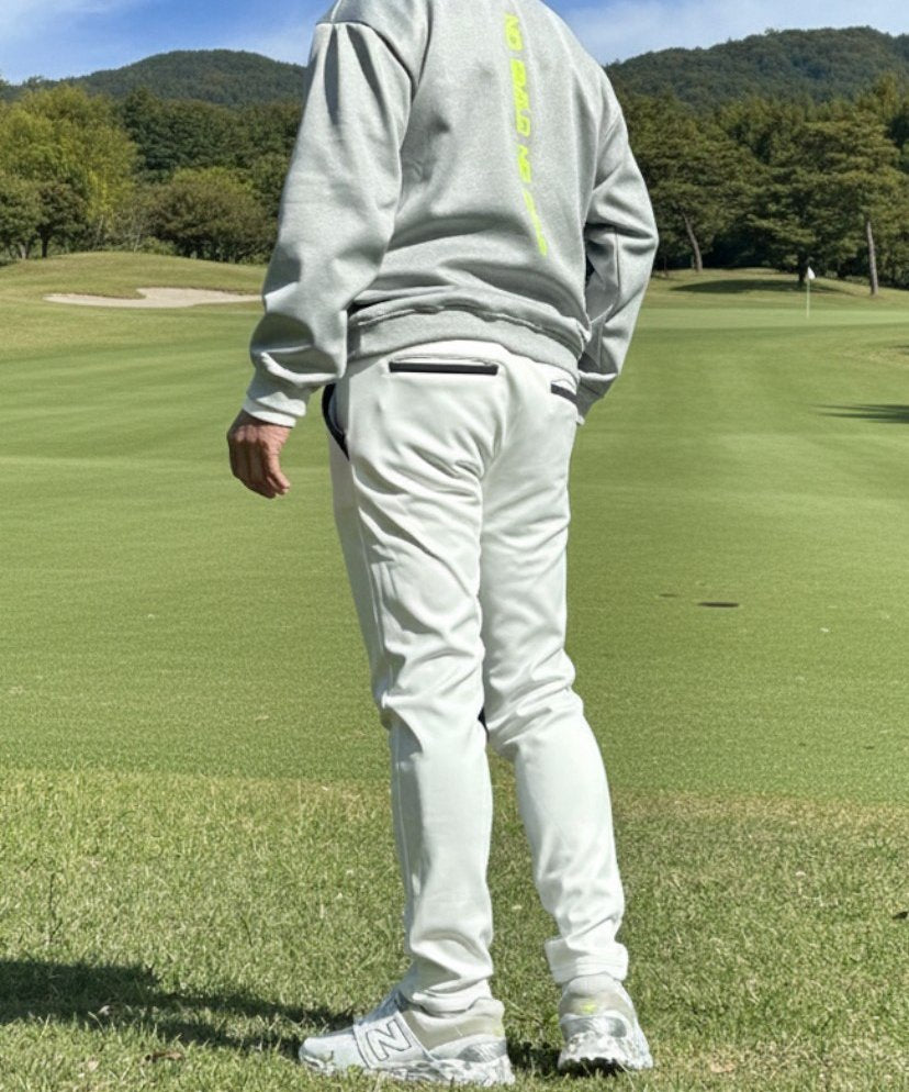 裏フリースボンディングポケットラインストレッチテーパードゴルフパンツ(CG-22026)