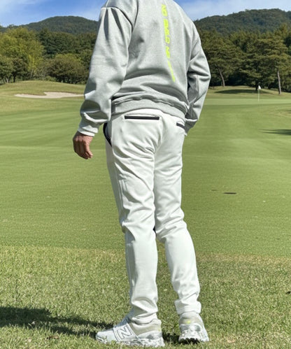 裏フリースボンディングポケットラインストレッチテーパードゴルフパンツ(CG-22026)