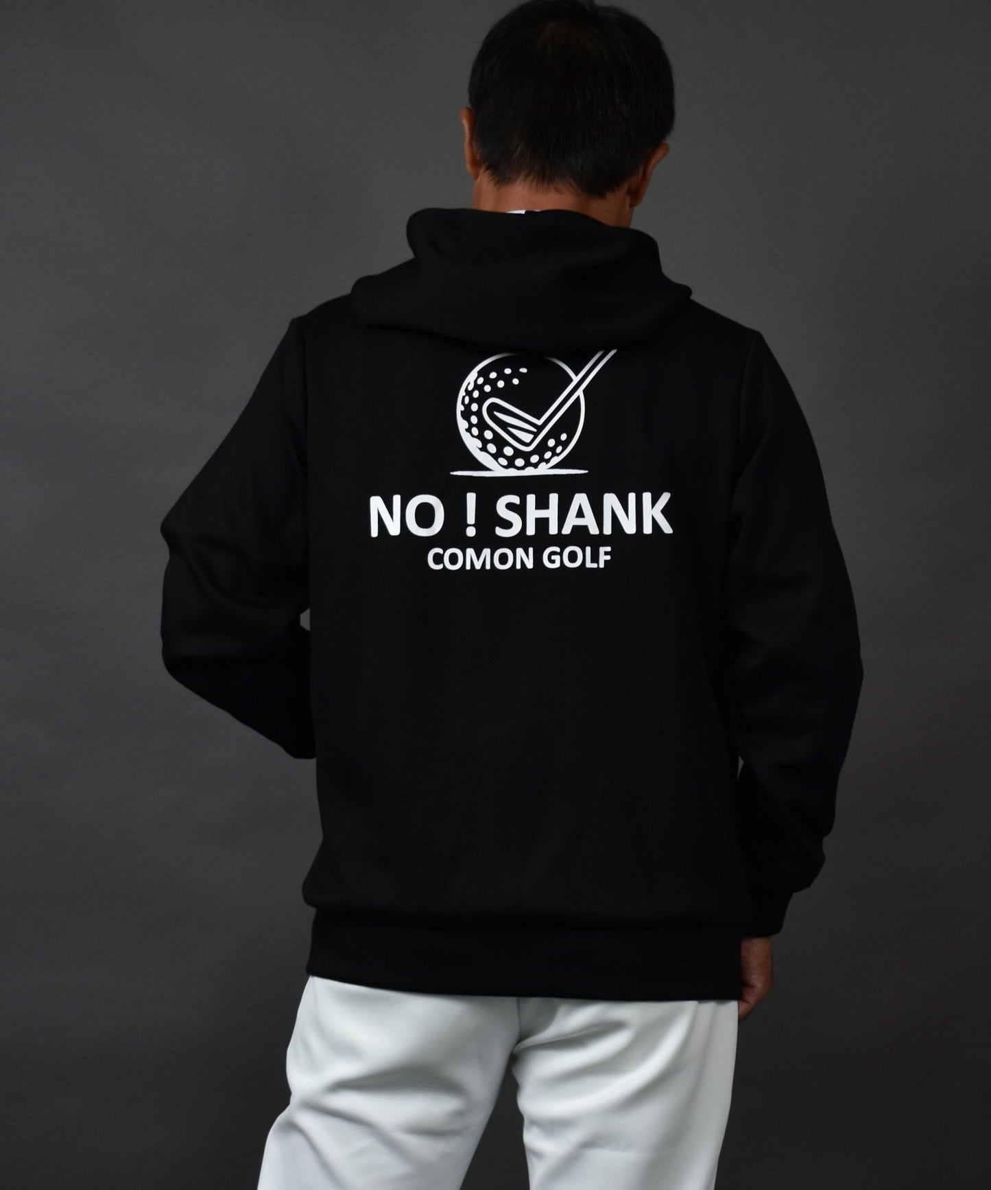 プリント入り ポンチスウェット素材 フーディーゴルフジャケット(CG-JK5012)