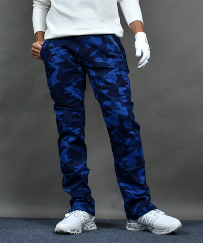 丈夫なカツラギストレッチ素材 美脚総柄ゴルフパンツ(CG-NF1702)