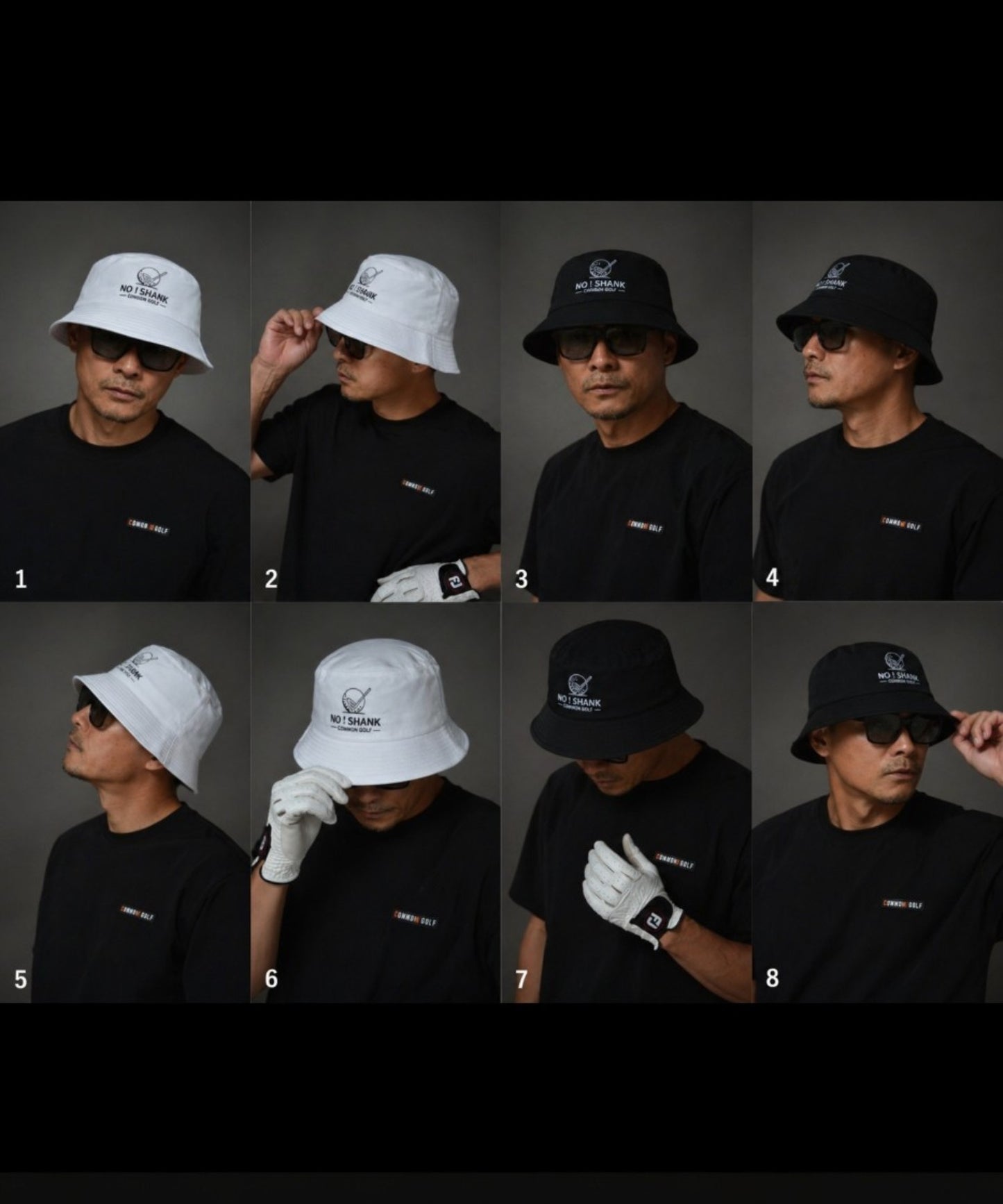 NO! SHANKロゴ入り　サイズ調整ができるバケットハット(CG-CAP26)