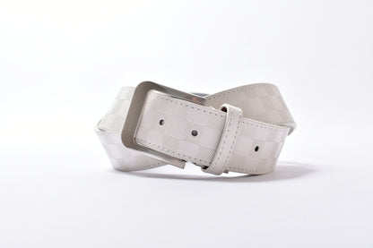 お得なアウトレット！ 合成皮革 PUレザー  シャドウチェックサイズ調整可能 ゴルフベルト(if-bt1723h)