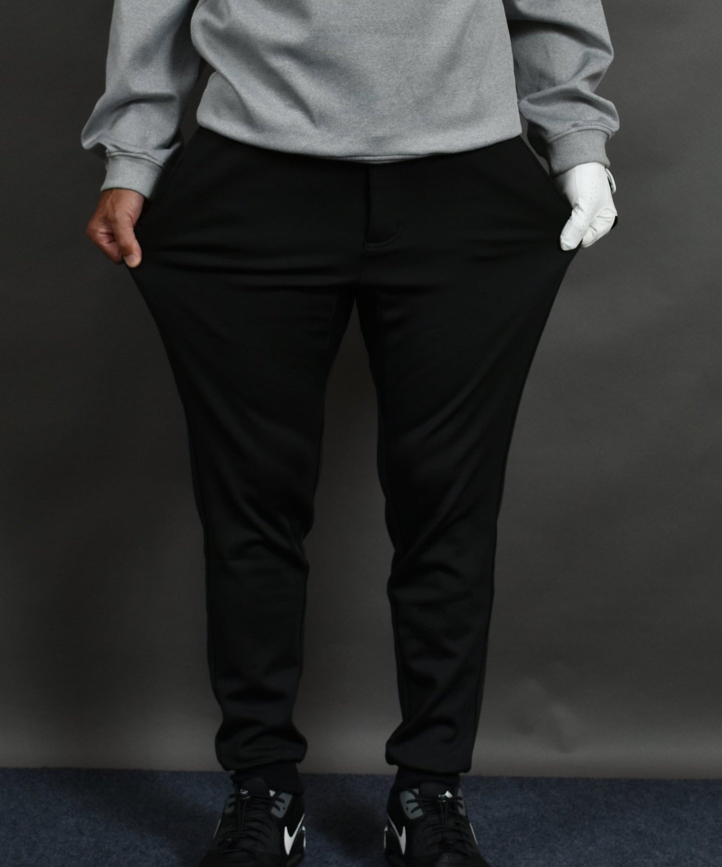 暖かくてノンストレス 裏起毛フリース ボンディング ジョガータイプゴルフパンツ(CG-22020)