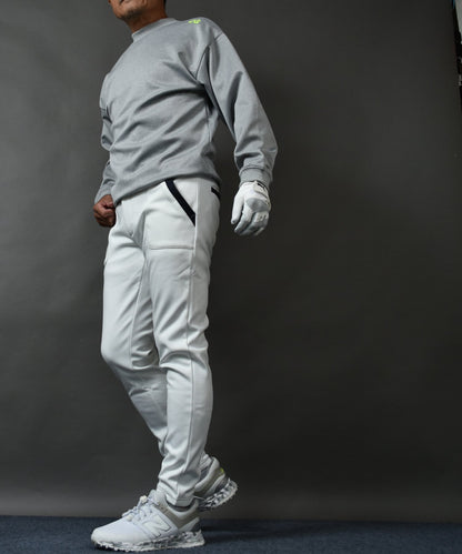 裏フリースボンディングポケットラインストレッチテーパードゴルフパンツ(CG-22026)