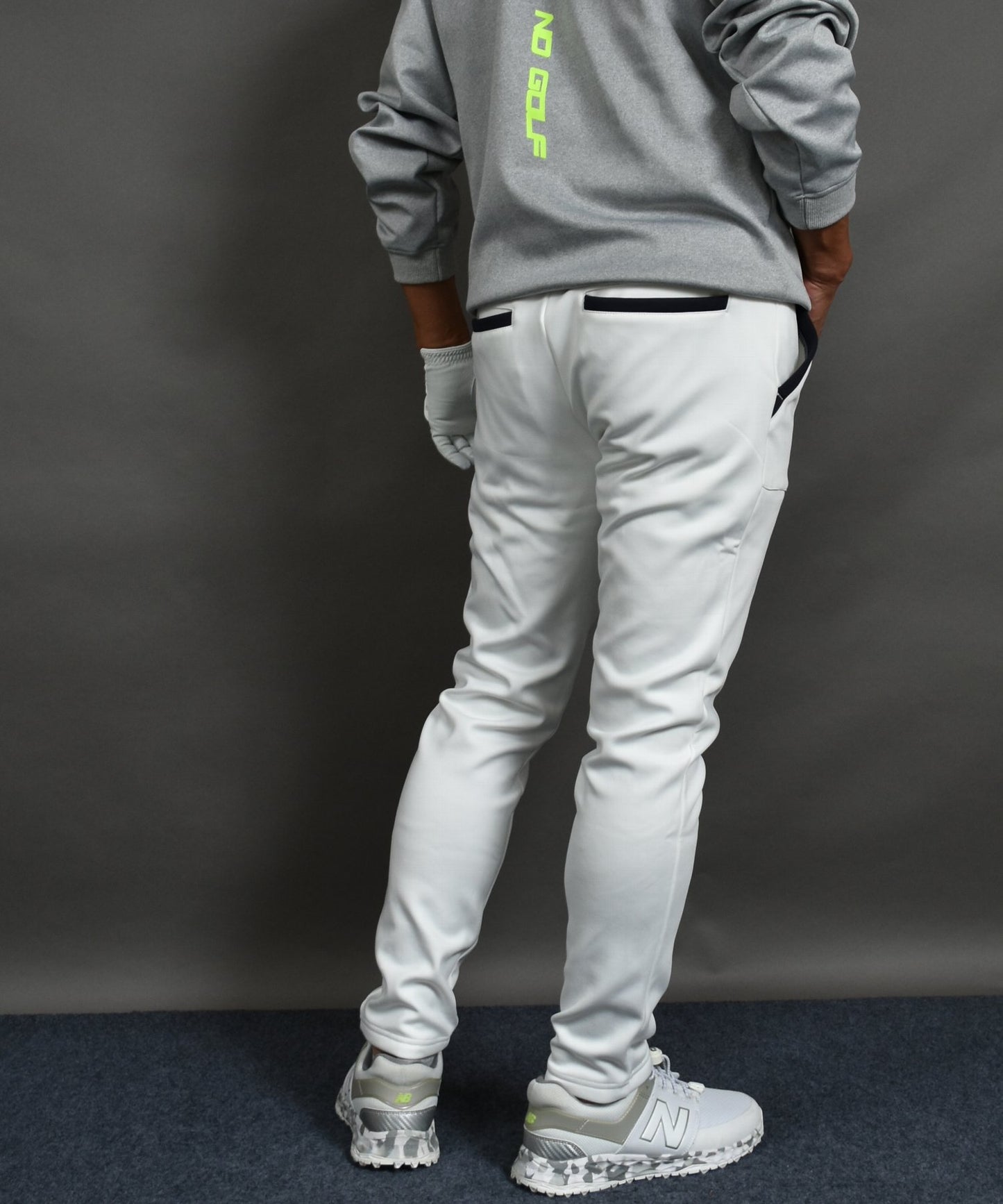 裏フリースボンディングポケットラインストレッチテーパードゴルフパンツ(CG-22026)