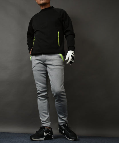 裏フリースボンディングポケットラインストレッチテーパードゴルフパンツ(CG-22026)