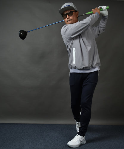 裏フリースボンディングポケットラインストレッチテーパードゴルフパンツ(CG-22026)