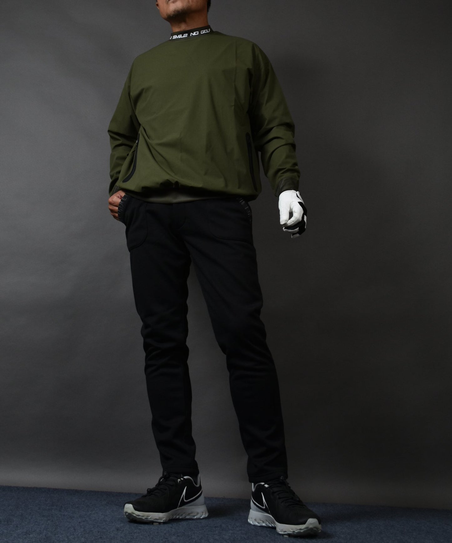 3層構造で寒風をシャットアウト裏フリース防風ゴルフパンツ(CG-25024)