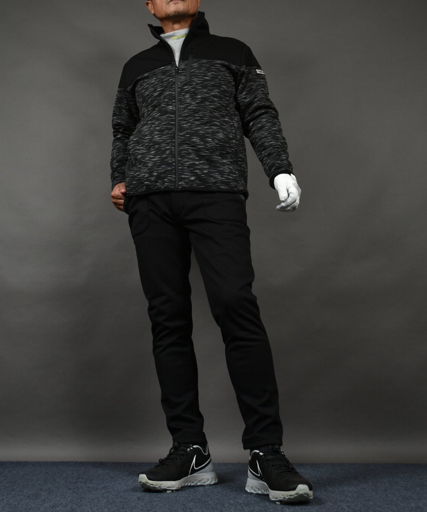 3層構造で寒風をシャットアウト裏フリース防風ゴルフパンツ(CG-25024)