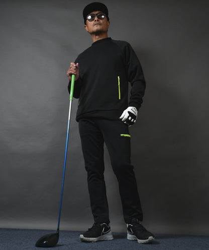 ポンチ素材プルオーバージャケットゴルフセットアップ(CG-SET503D)