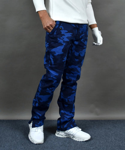 丈夫なカツラギストレッチ素材 美脚総柄ゴルフパンツ(CG-NF1702)