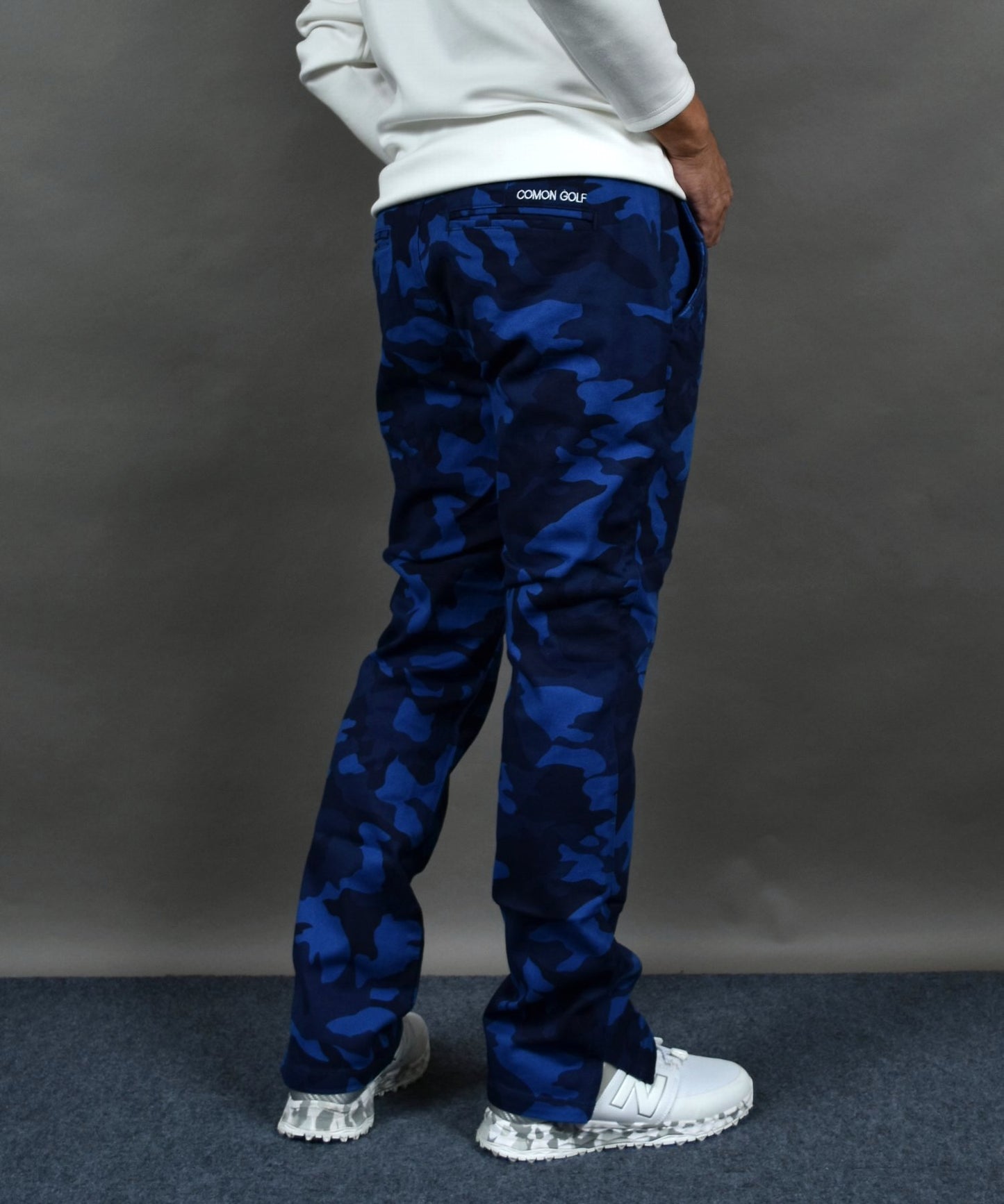 丈夫なカツラギストレッチ素材 美脚総柄ゴルフパンツ(CG-NF1702)