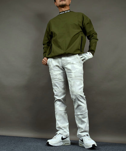 丈夫なカツラギストレッチ素材 美脚総柄ゴルフパンツ(CG-NF1702)