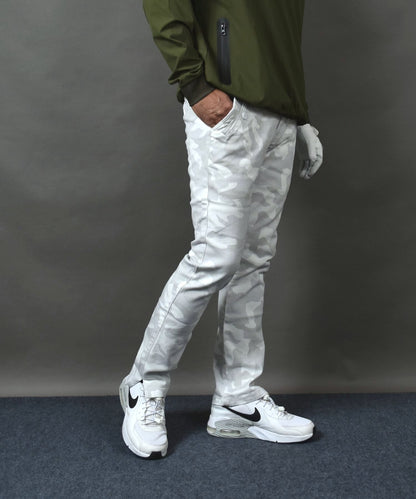 丈夫なカツラギストレッチ素材 美脚総柄ゴルフパンツ(CG-NF1702)