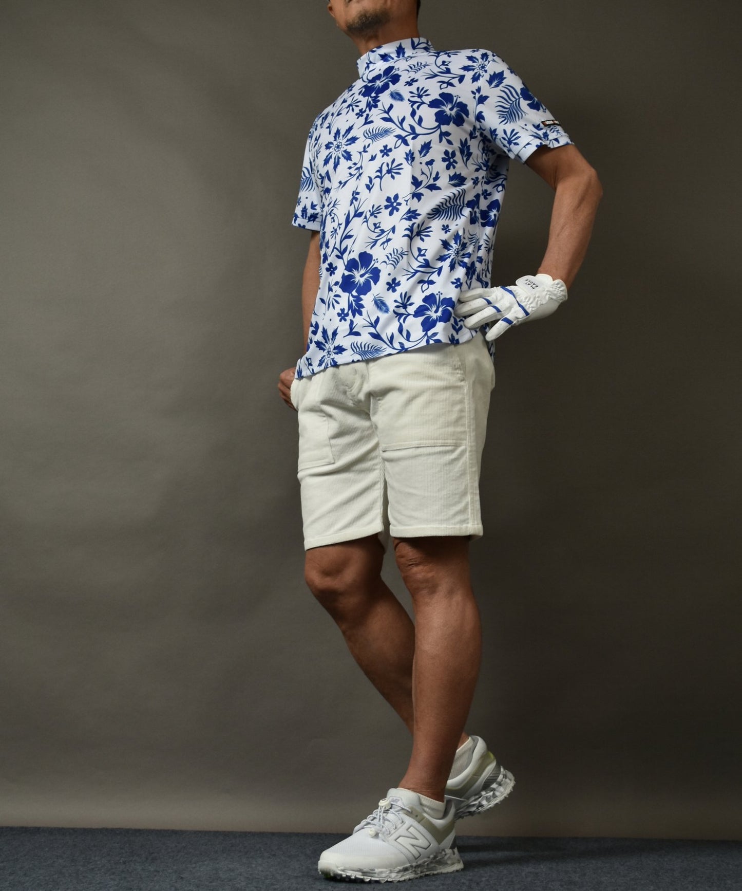 絶妙な膝上丈がカッコいい！ストレッチ コーデュロイゴルフショートパンツ(CG-S24001)