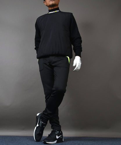 裏フリースボンディングポケットラインストレッチテーパードゴルフパンツ(CG-22026)