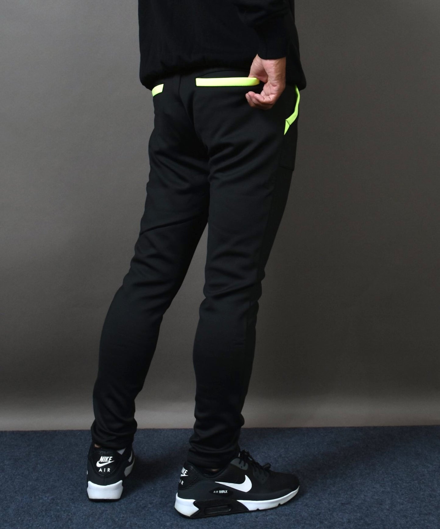 裏フリースボンディングポケットラインストレッチテーパードゴルフパンツ(CG-22026)