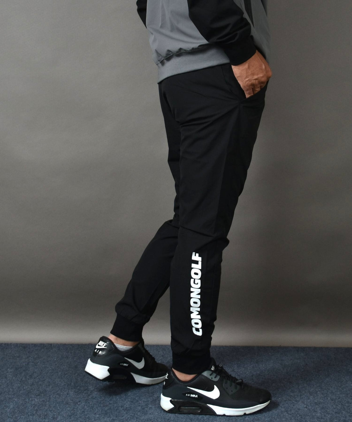 春・秋～冬用　風を防いで、動きは自由　ウインドプルーフ ストレッチジョガーゴルフパンツ(CG-26601)