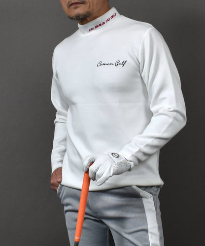 やわらかポンチ素材長袖モックネックゴルフシャツ(CG-ST4011)