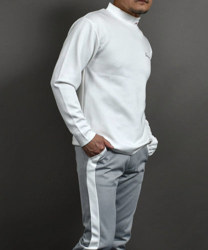 やわらかポンチ素材長袖モックネックゴルフシャツ(CG-ST4011)