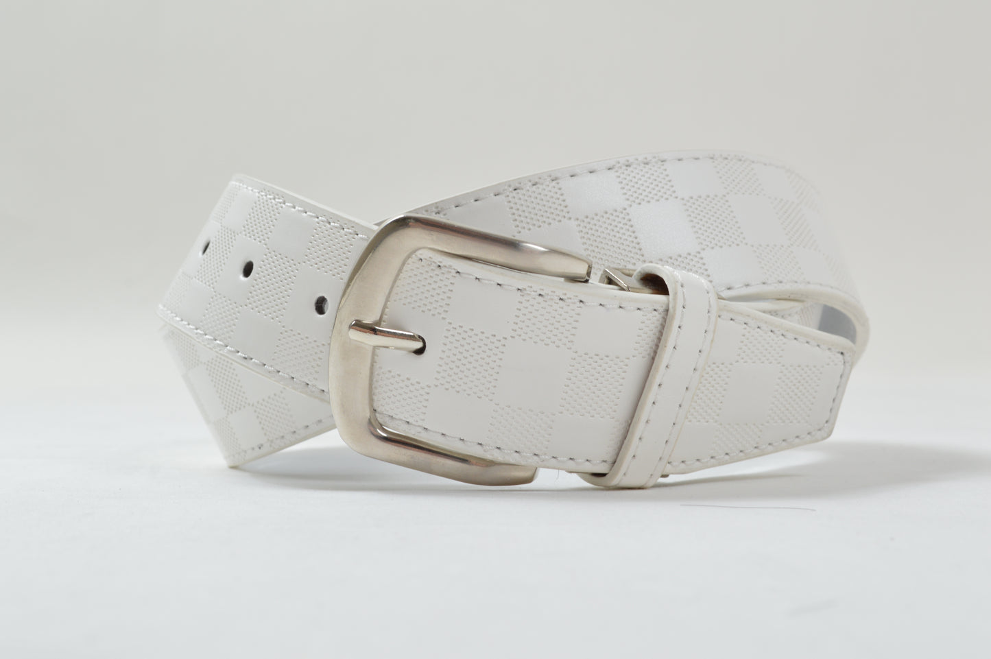 お得なアウトレット！ 合成皮革 PUレザー  シャドウチェックサイズ調整可能 ゴルフベルト(if-bt1723h)