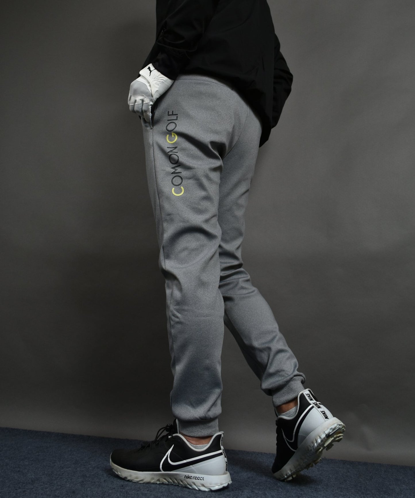 暖かくてノンストレス 裏起毛フリース ボンディング ジョガータイプゴルフパンツ(CG-22020)