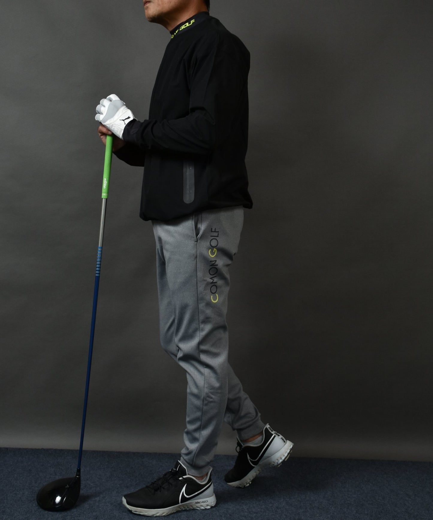 暖かくてノンストレス 裏起毛フリース ボンディング ジョガータイプゴルフパンツ(CG-22020)