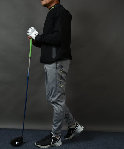 暖かくてノンストレス 裏起毛フリース ボンディング ジョガータイプゴルフパンツ(CG-22020)