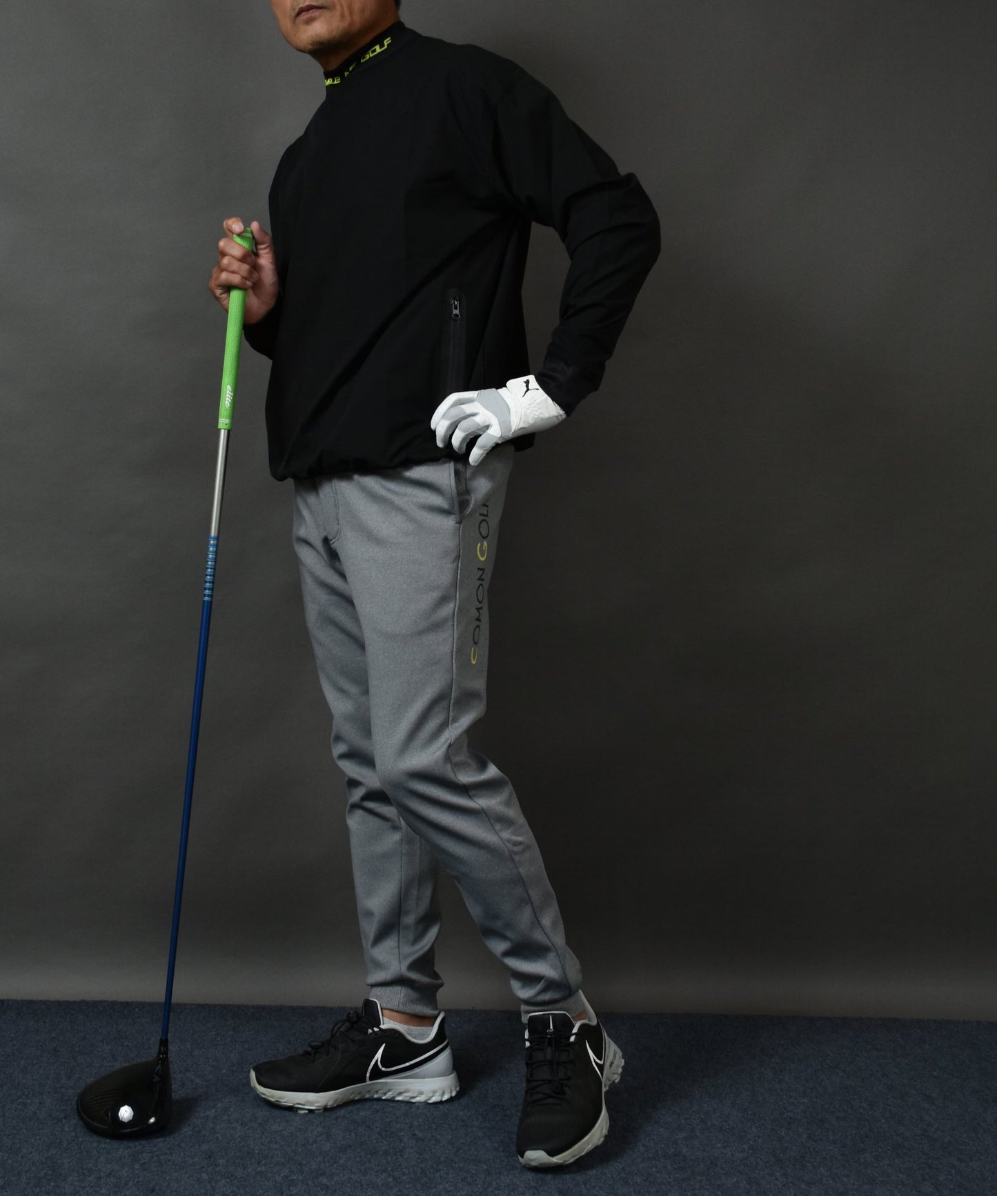 暖かくてノンストレス 裏起毛フリース ボンディング ジョガータイプゴルフパンツ(CG-22020)