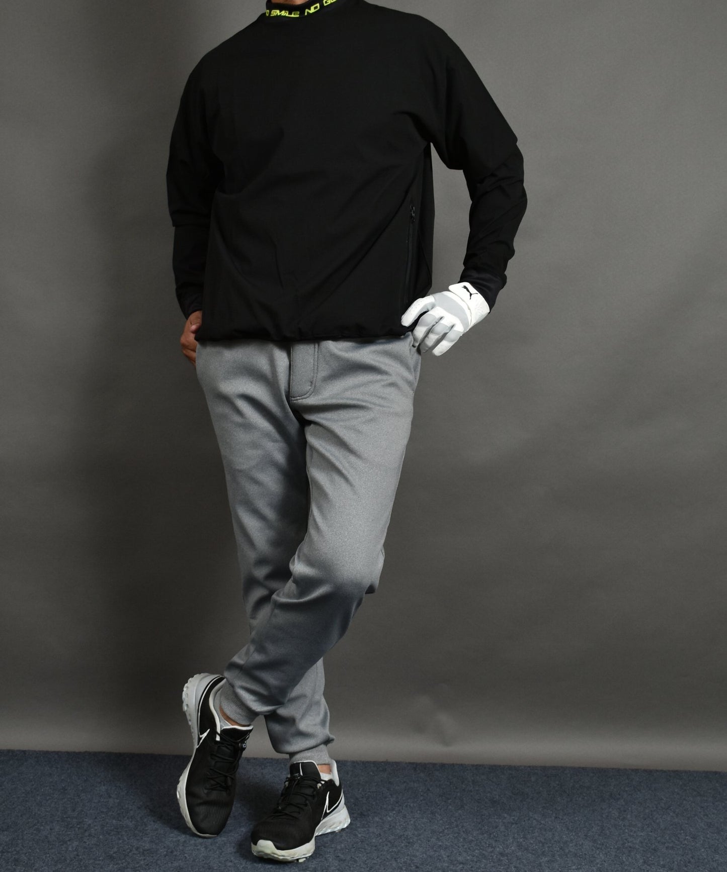 暖かくてノンストレス 裏起毛フリース ボンディング ジョガータイプゴルフパンツ(CG-22020)