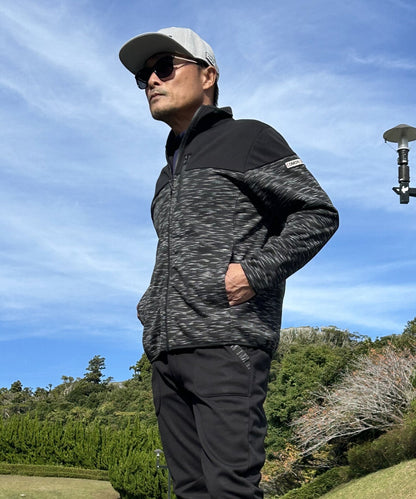 3層構造裏フリース防風フルジップブルゾン (CG-JK024)