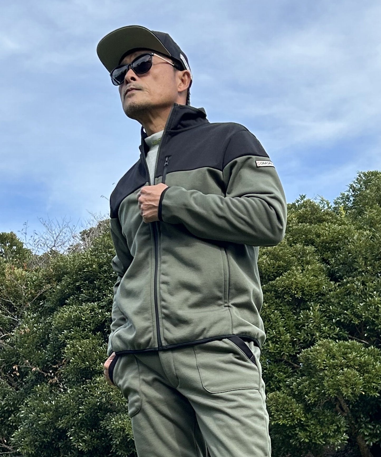 3層構造裏フリース防風フルジップブルゾン (CG-JK024)