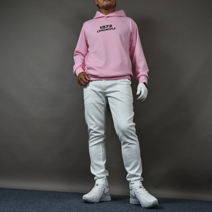 ピンク×ホワイトで魅せる、大人のクリーンゴルフ　パーカー＆ポンチパンツセット（CG-SET616C）