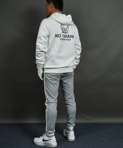 プリント入り ポンチスウェット素材 フーディーゴルフジャケット(CG-JK5012)