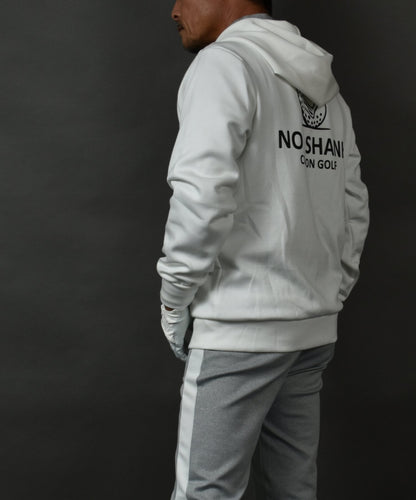 プリント入り ポンチスウェット素材 フーディーゴルフジャケット(CG-JK5012)