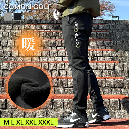 年末年始も発送！防寒暖かくてノンストレス 裏起毛フリース ボンディング ジョガータイプゴルフパンツ(CG-22020)